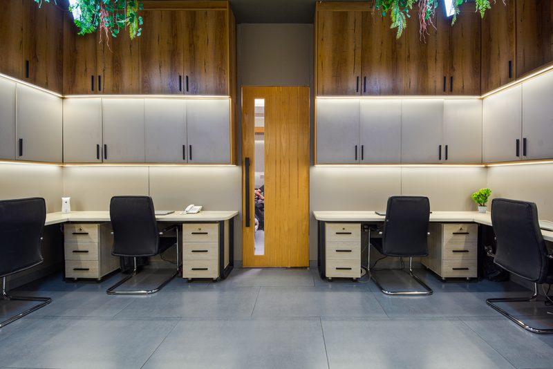 Factor Solar's office in Saddar, Karachi: interior fit-out by Petra Constructors.